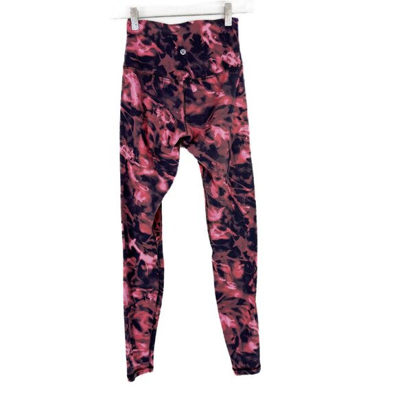 Lululemon Align High-Rise Pant 28" Intensity Pink Blossom Multi Leggings Size 4 - Picture 6 of 10